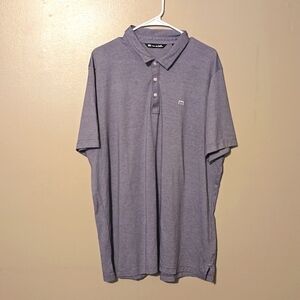 Travis Mathew Golf Polo‎ Shirt Blue Mens Size XXL
